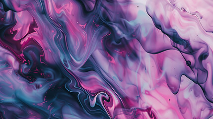 Wall Mural - Mystic Pink and Blue Swirls illustration wallpaper