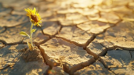 Poster - Sunflower in the Dry Land