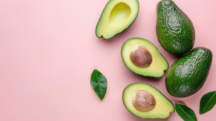 Fresh avocado fruit closeup view