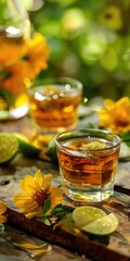 Honey Alcohol Liqueur: Tasty Fusion of Honey and Alcohol with a Refreshing Hint of Lime