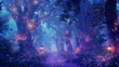© bvbflo1 - Magical fantasy fairy tale scenery night in a forest