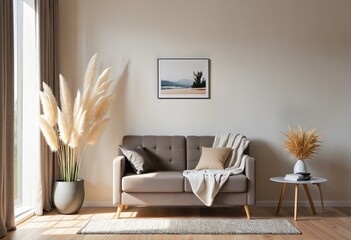 Canvas Print - Vintage Home Decor: Cozy Living Space Inspiration