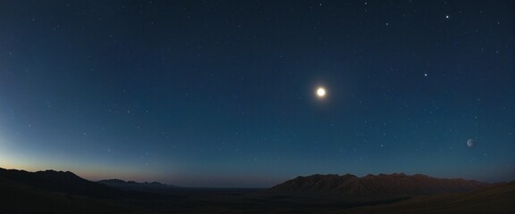 Wall Mural - Glowing Lunar Landscape