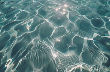 Wall Mural - Closeup of Ocean Waves With White Foam on a Sunny Day