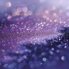 Wall Mural - Blurred background with purple glitter and sparkles