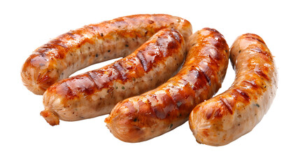 bratwurst sausages isolated