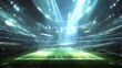 © Berkah - American football stadium in lights and flashes.