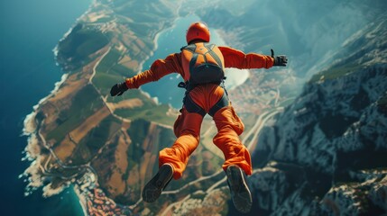 Wall Mural - skydiving extreme sports