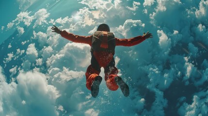 Wall Mural - skydiving extreme sports