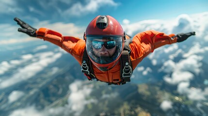 Wall Mural - skydiving extreme sports