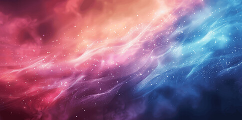 Wall Mural - Soft Light Blue and Pink Pastel Abstract Blurred Gradient Background with Shiny Gentle Shades
