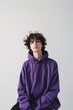 © Rawpixel.com - Young man wears blank purple hoodie mockup sweatshirt clothing knitwear.