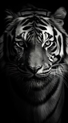 Canvas Print - Photography of tiger wildlife portrait animal.