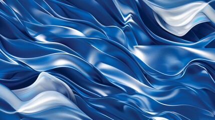 Wall Mural - A blue background with a pattern of abstract, white lines creating a sense of movement and energy. The dynamic and lively design is perfect for modern and creative projects.