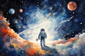 Wall Mural - Space astronomy universe outdoors.