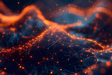 Wall Mural - abstract background and texture of science and future technology backgrounds. generative ai