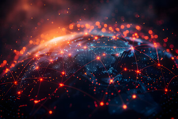 Wall Mural - abstract background and texture of science and future technology backgrounds. generative ai