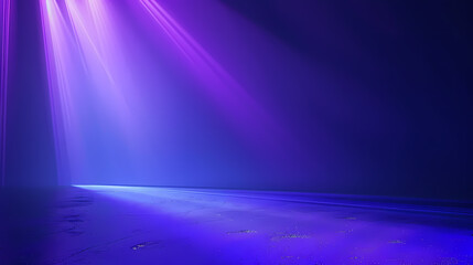 Wall Mural - Abstract scene with purple and blue lights creating a magical ambience