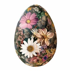 Sticker - Flower Collage Easter egg flower easter egg asteraceae.