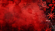 © Izzain - Festive red and black grunge background with white and red snowflake accents.