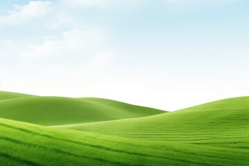 Sticker - Landscape green backgrounds grassland.