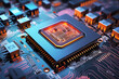 © Tyler - Close-Up View of an Intricately Designed Modern Central Processing Unit (CPU)