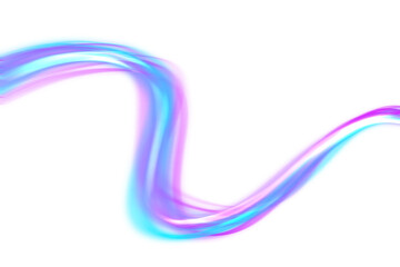 Canvas Print - colorful glowing neon lines form speed arcs