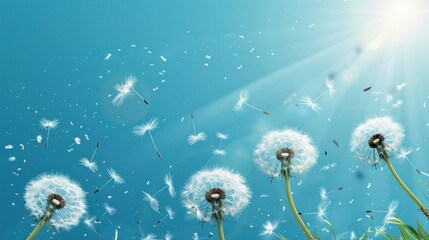 Poster - Dandelion Wishes: A Breath of Spring