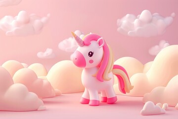 Sticker - Cute unicorn fantasy background cartoon representation creativity.