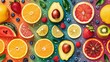 © Pattarin - illustration, vector, horizontal, vegetable, person, lifestyles, agriculture, business, food, adult, marketing, store, design, concept, shopping, web page, e-commerce, customer, buying, healthy eating
