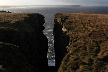 Wall Mural - Dunnet head coastal walk - peninsula in Caithness - most northerly point of the mainland of Great Britain - Caithness - Scotland - UK