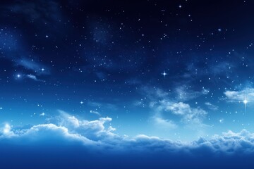 Poster - The starry sky with milky way backgrounds outdoors nature.