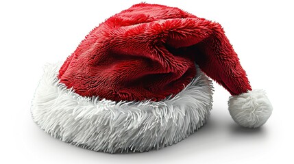 Sticker - Santa's Hat on White Background