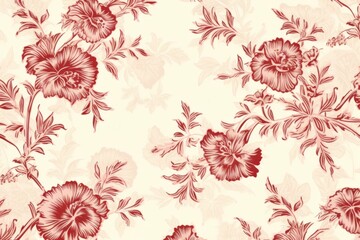 Poster - Toile wallpaper a single Geranium pattern flower plant.