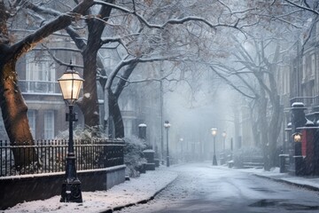 Poster - Photography stree in london winter outdoors nature.