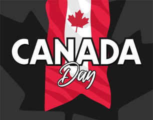 Wall Mural - Happy Canada Day to all Canadians