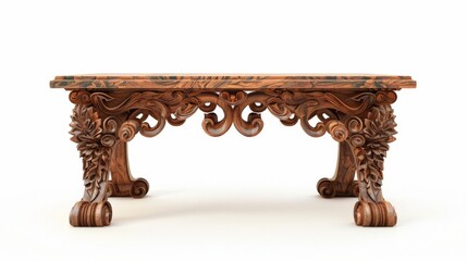 Wall Mural - Ornate Wooden Table