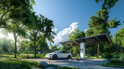 Solar-Powered Electric Vehicle Charging Station