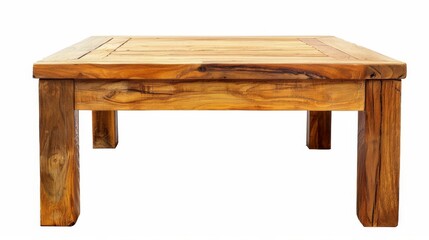 Wooden Coffee Table with Natural Finish