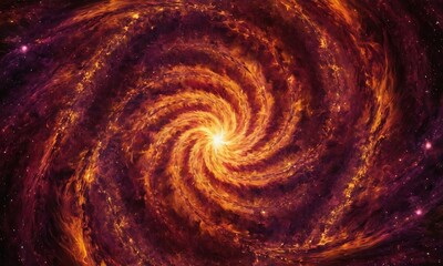 Wall Mural - an abstract representation of the birth of a star, with vibrant colors and swirling patterns symboli