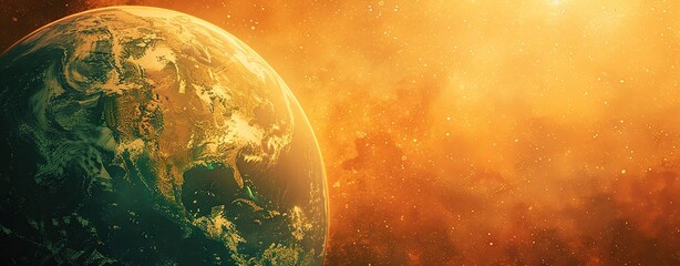 climate action template with earth tones and plenty of room for content