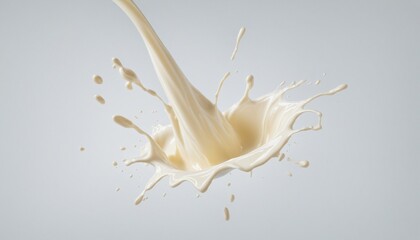 Wall Mural - Splash of milk or cream, illustration