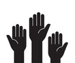 © santima.studio - hands up icon vector illustration