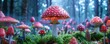 © chayantorn - Enchanted forest with glowing mushrooms and mythical creatures, Enchanted Forest, fantasy wilderness