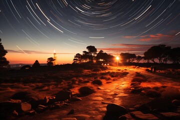 Poster - Star trails