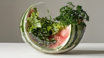 Exquisite Watermelon Art Culinary Masterpieces for Display