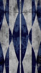 Wall Mural - Geometric Pattern with Blue and Grey Textures