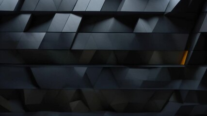 Wall Mural - Abstract Geometric Black Background