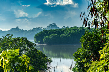 Beautiful Tropical Serangan Island Bali in the morning