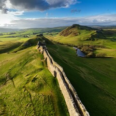 Wall Mural - Hadrian Wall, AI generated